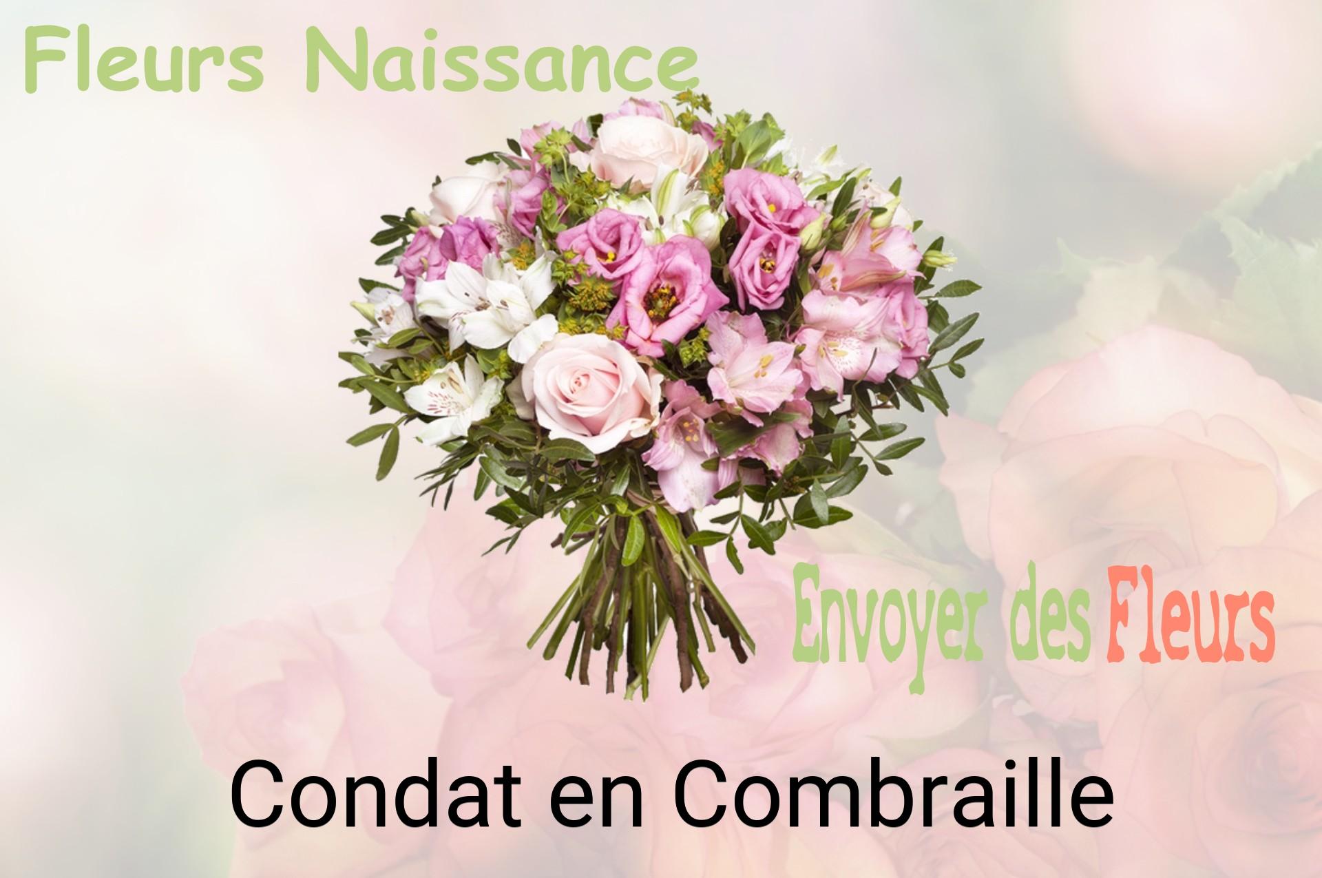 Bouquet de fleurs de naissance livré à Condat-en-Combraille