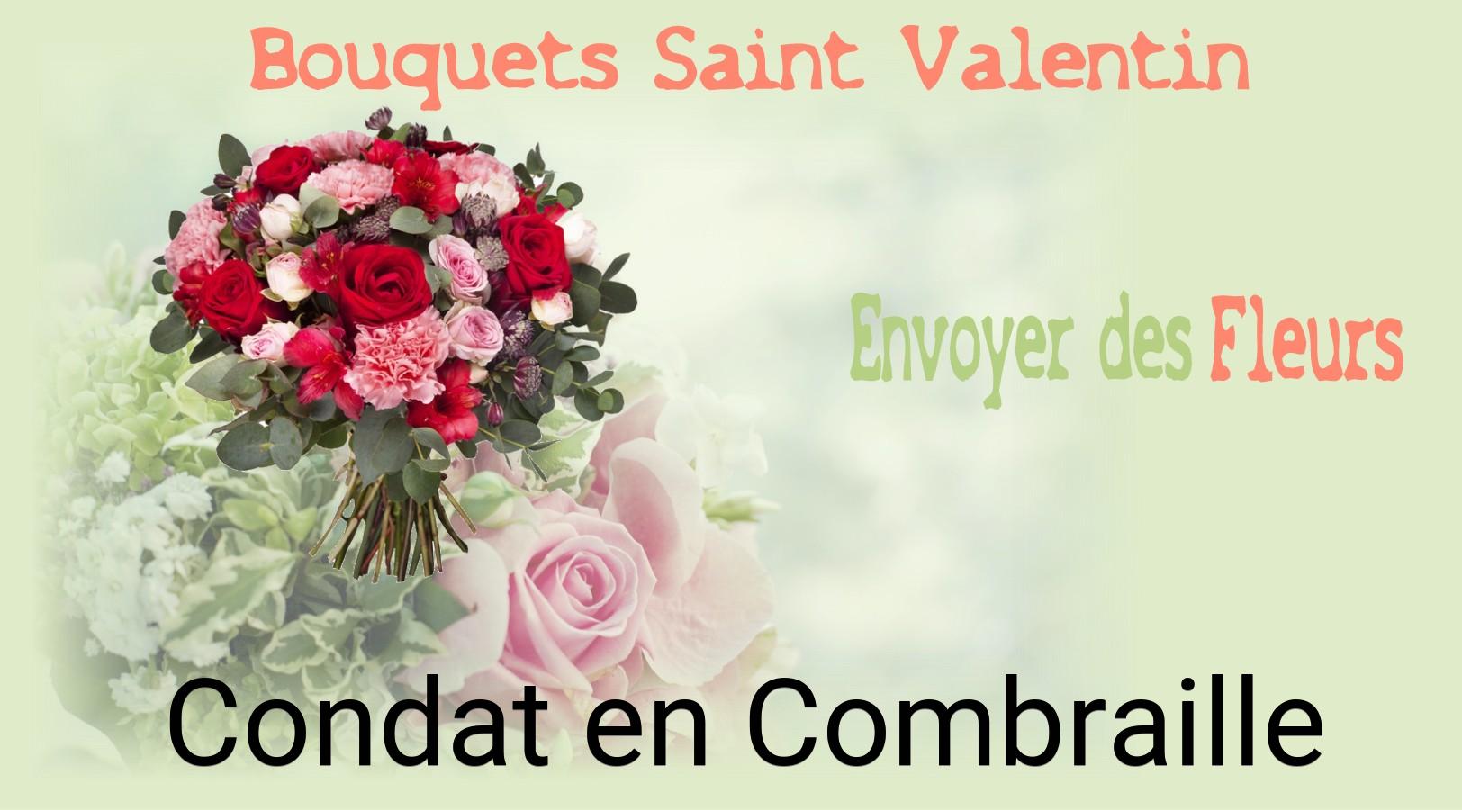 Roses de Saint-Valentin livrées à Condat-en-Combraille